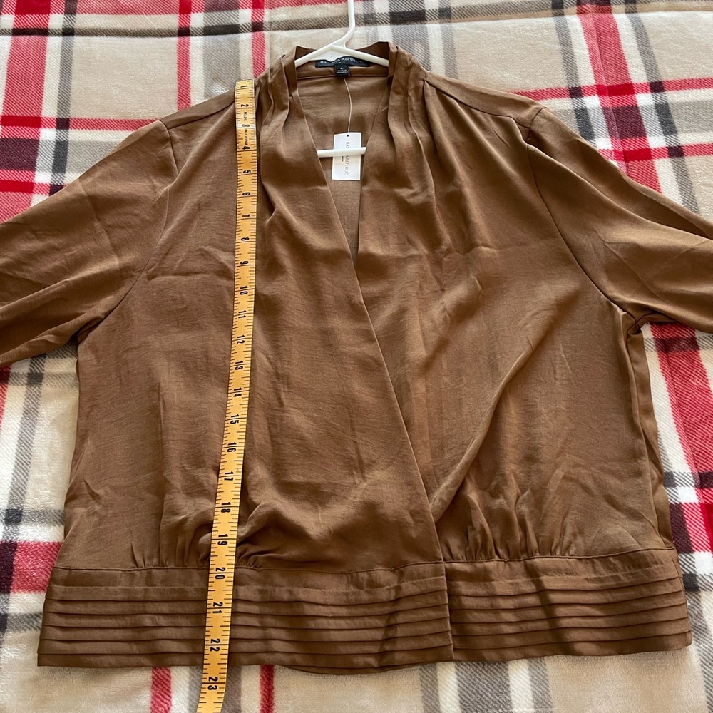 Banana Republic Factory Bronze/Brown Wrap Blouse